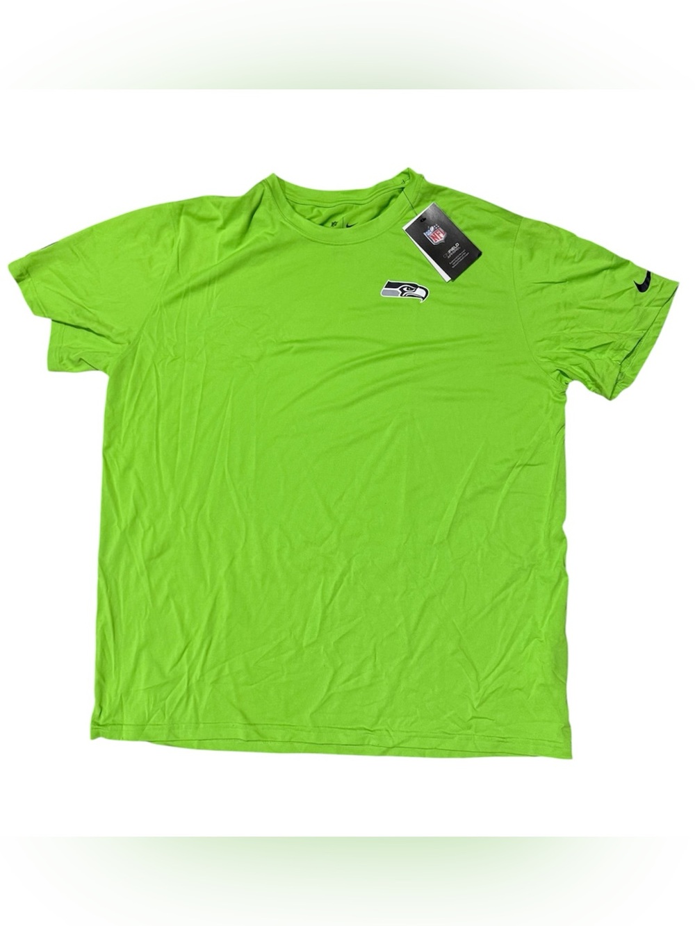 Nike Seattle Seahawks Sideline T-Shirt DC4917-308 Neon Green NWT Men Sizes